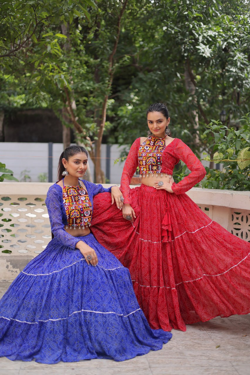 Ghoomar Glow Traditional Color Pop Chaniya Choli