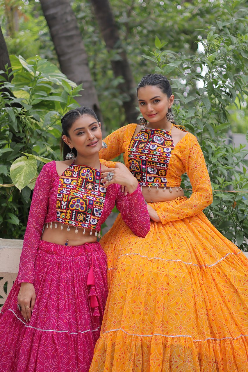 Ghoomar Glow Traditional Color Pop Chaniya Choli