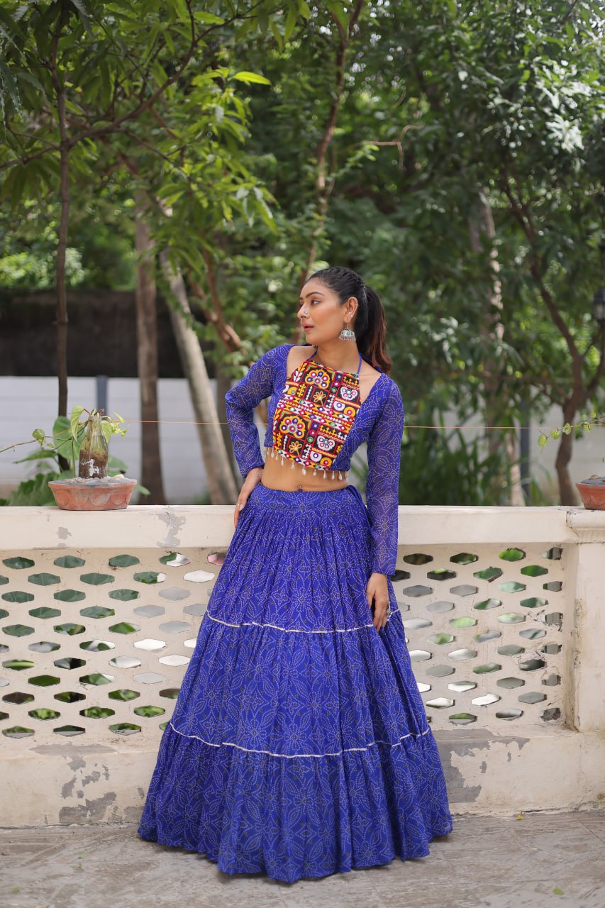 Ghoomar Glow Traditional Color Pop Chaniya Choli