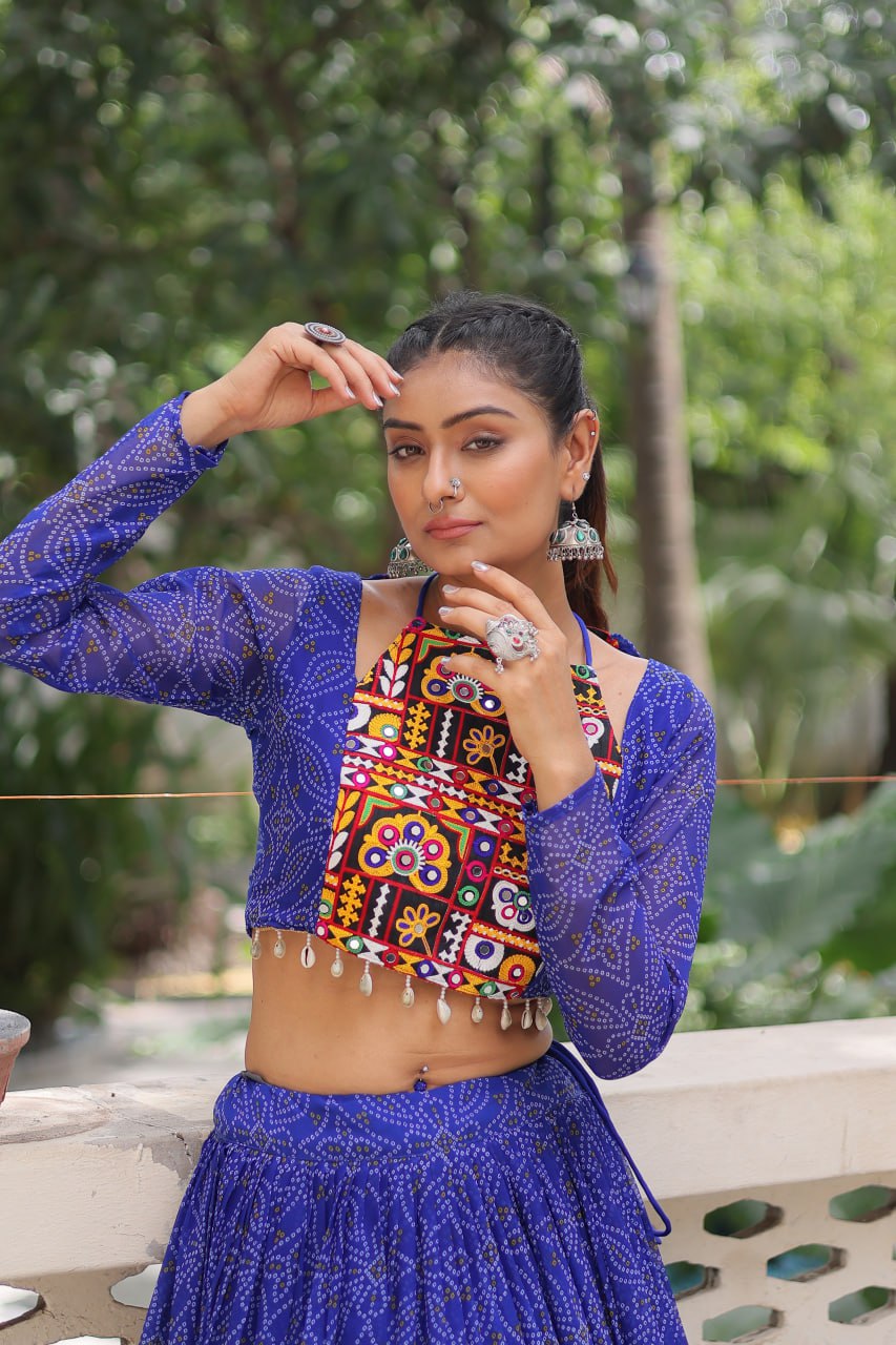 Ghoomar Glow Traditional Color Pop Chaniya Choli