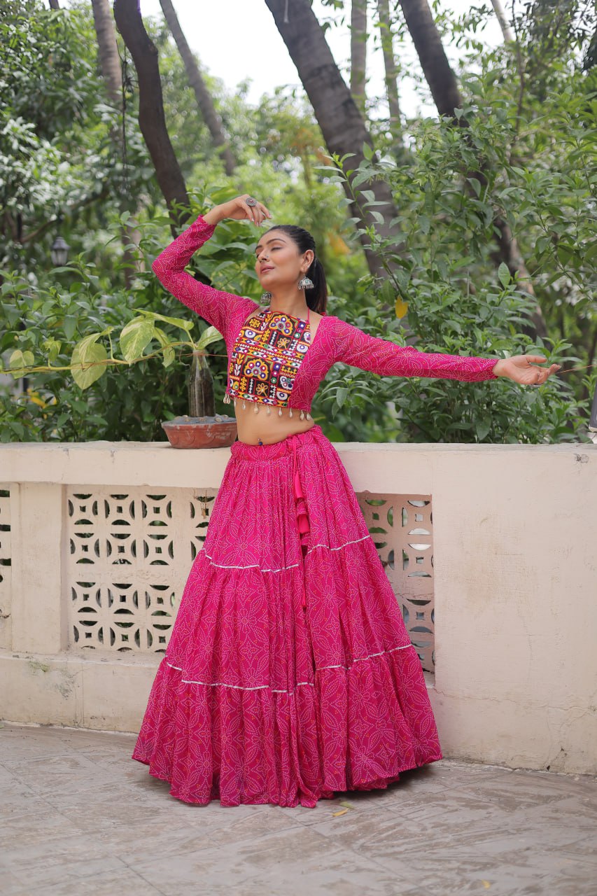 Ghoomar Glow Traditional Color Pop Chaniya Choli