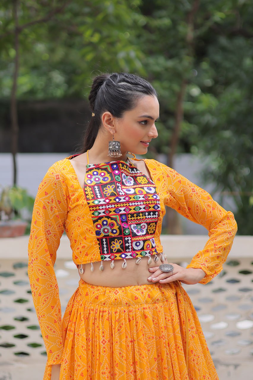 Ghoomar Glow Traditional Color Pop Chaniya Choli