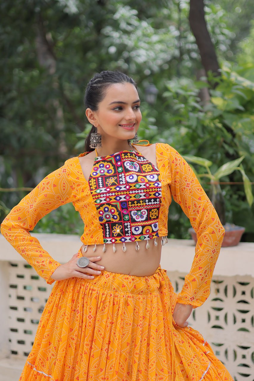Ghoomar Glow Traditional Color Pop Chaniya Choli