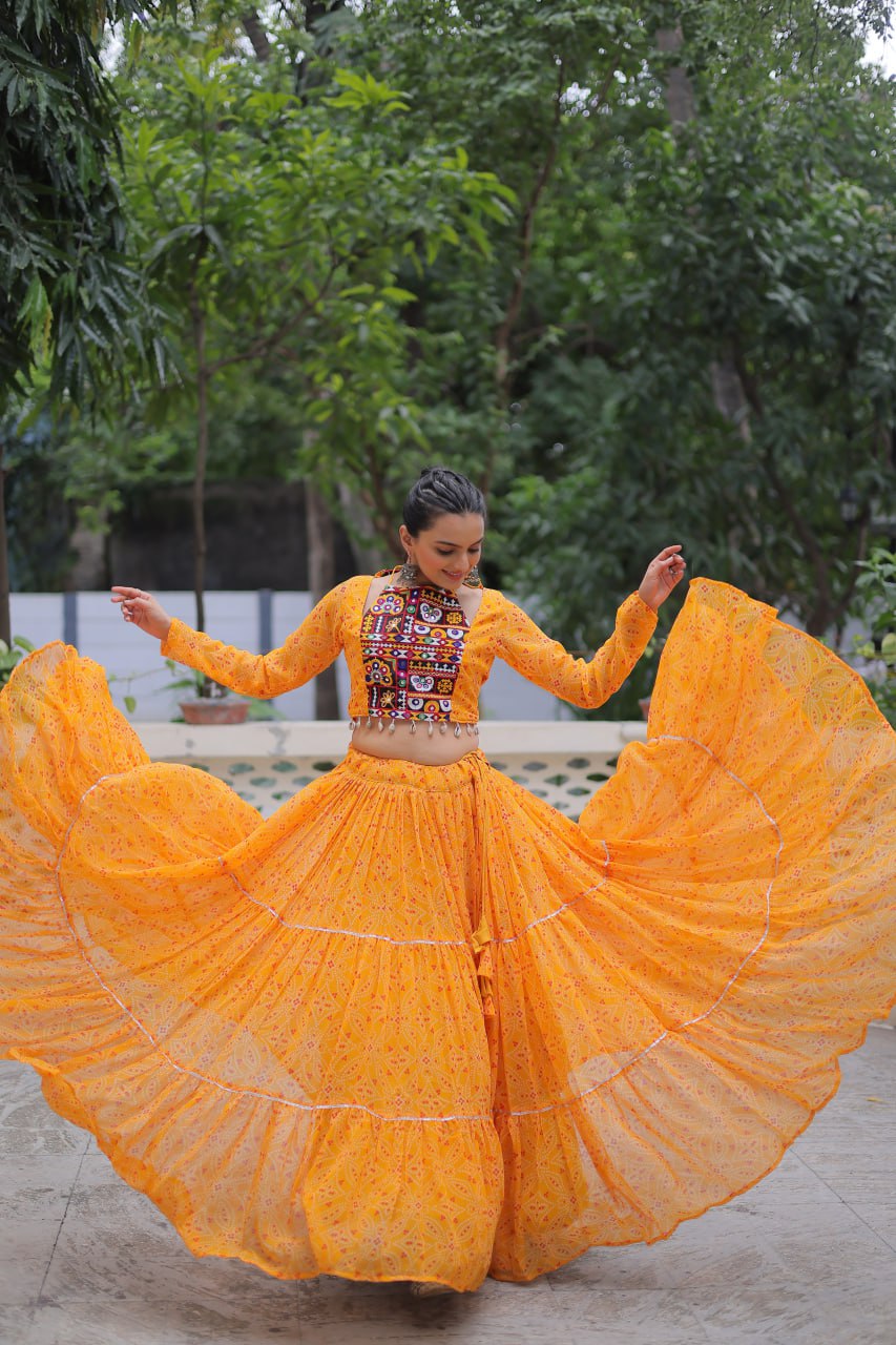 Ghoomar Glow Traditional Color Pop Chaniya Choli