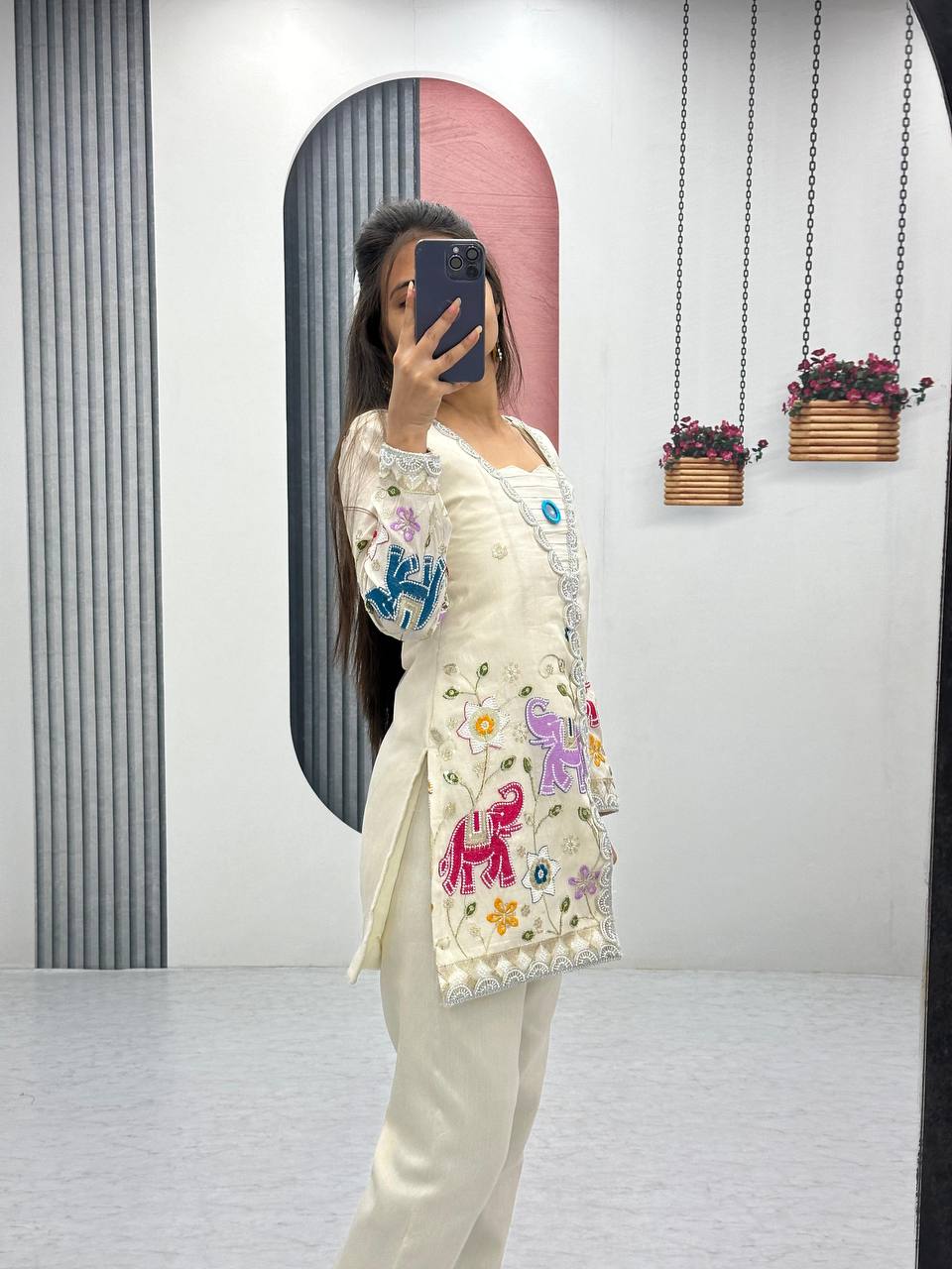 Sajawat Ivory Dreams Threaded Tales of Culture Suit Set
