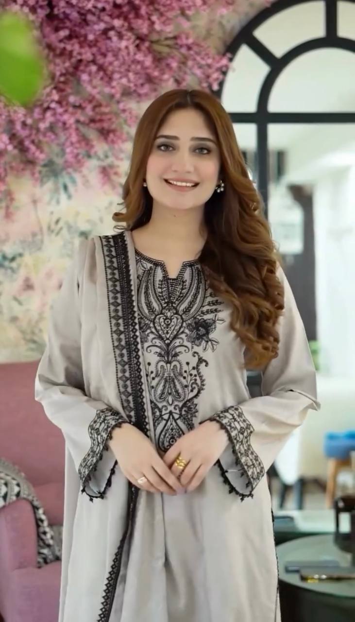 Luxe Looms Designer Readymade Top Bottom & Dupatta Suit Set