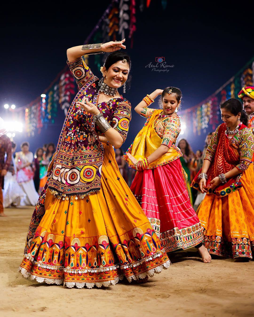 Handcrafted Mirror and Patch work Navratri Lehanga Choli Set