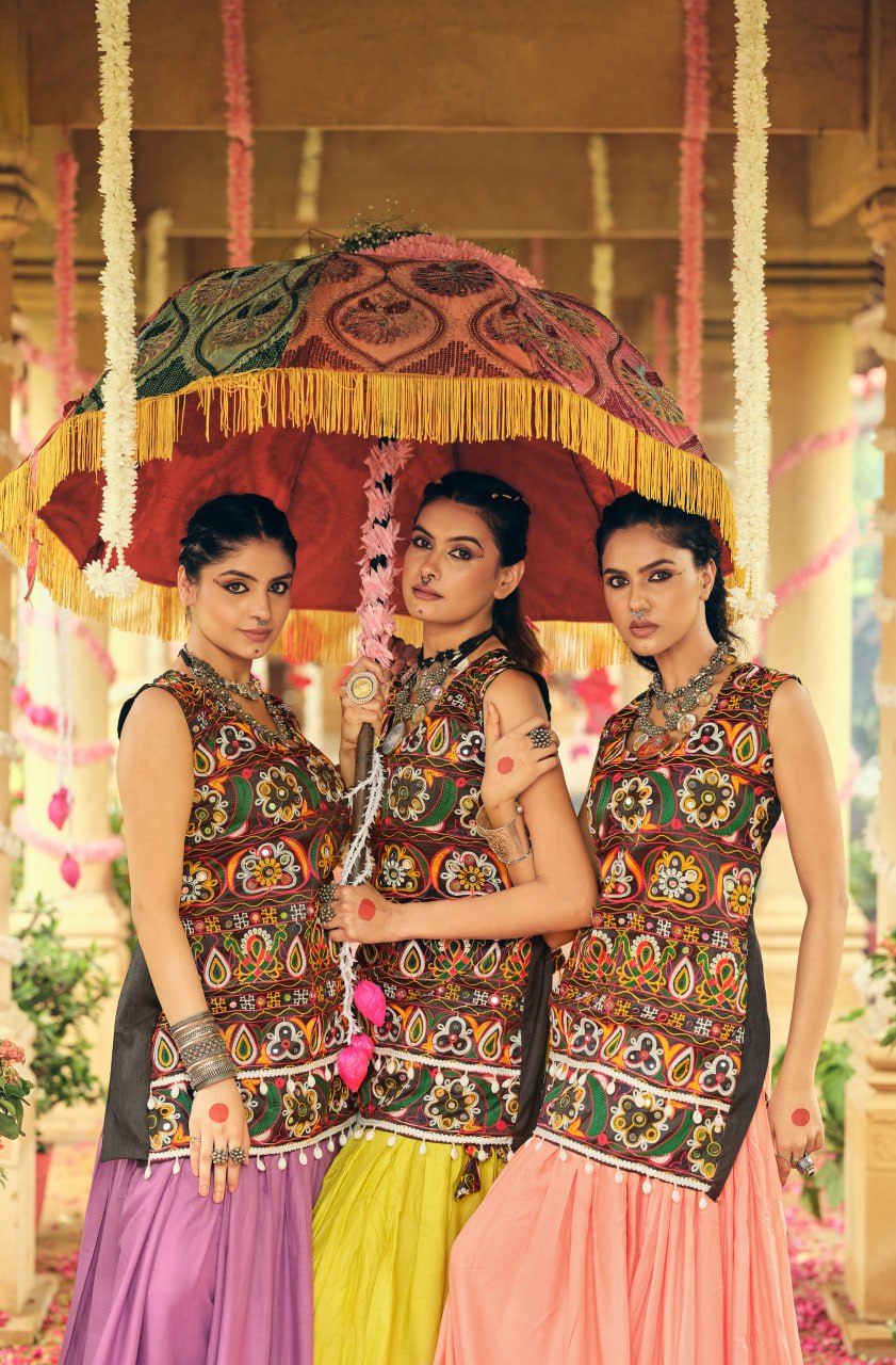 Rang Roop Vibrant Embroidered Chaniya Choli