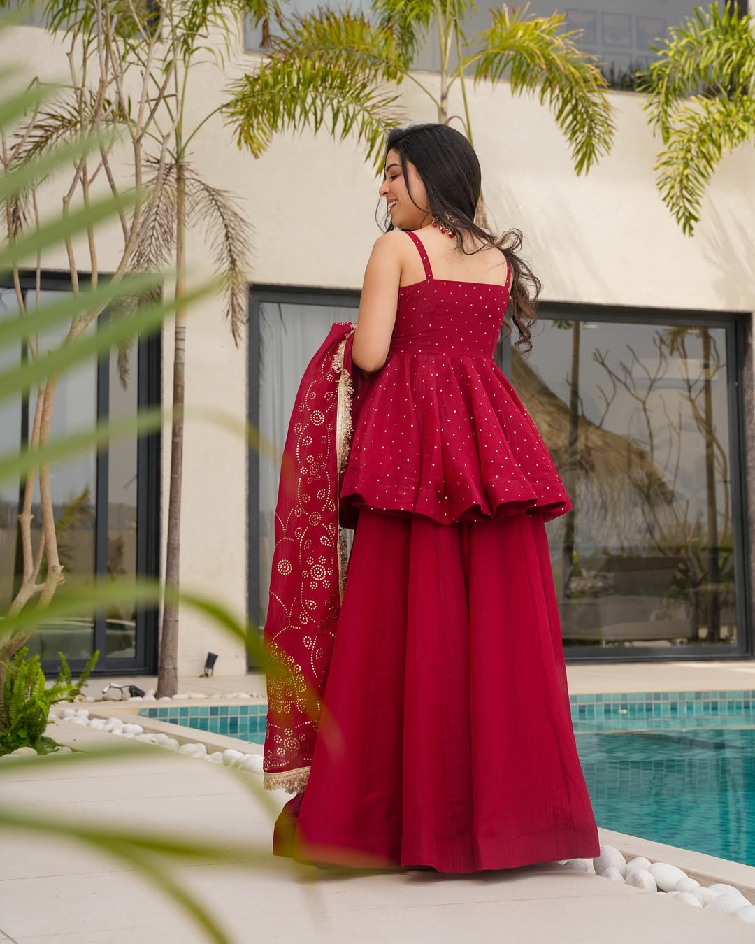 Crimson Blush Kurta Set