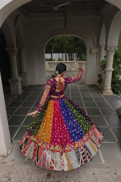Multicolor Mirror Magic Handcrafted Navratri Lehenga Choli