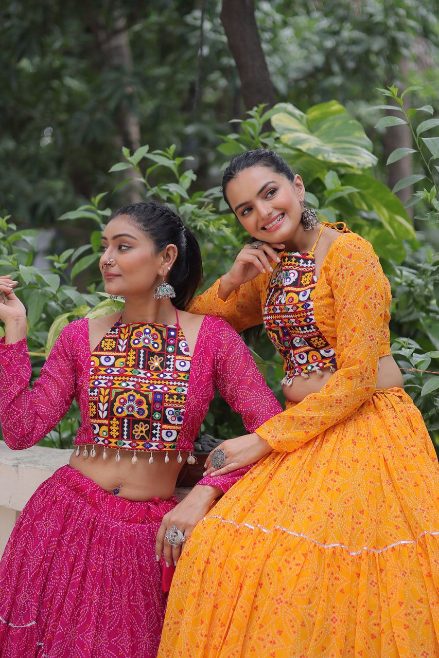Ghoomar Glow Traditional Color Pop Chaniya Choli