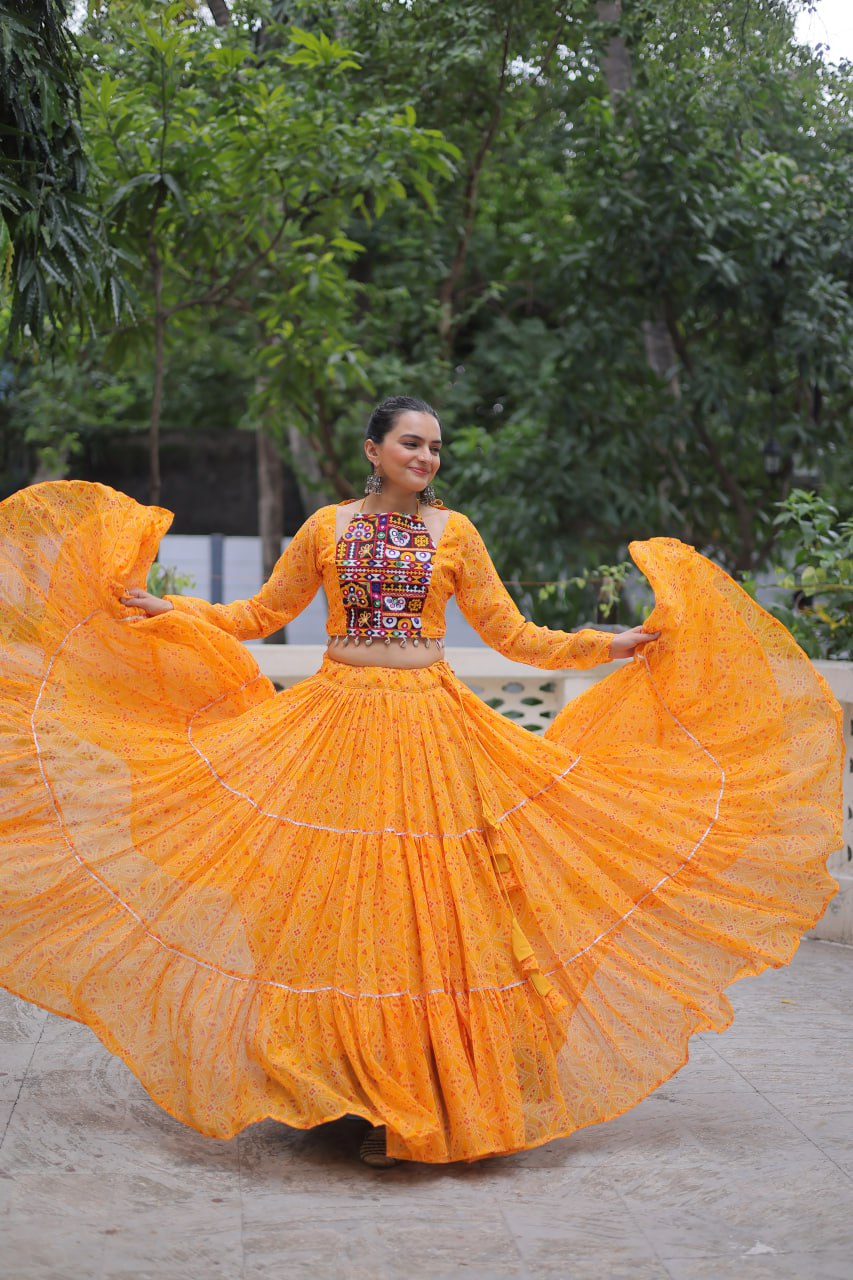 Ghoomar Glow Traditional Color Pop Chaniya Choli