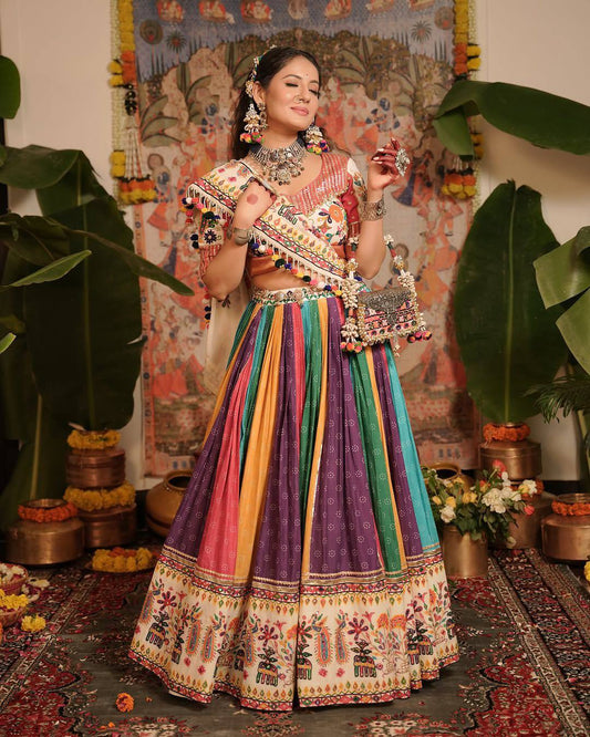 Colors of Heritage Navratri Lehanga Choli Set