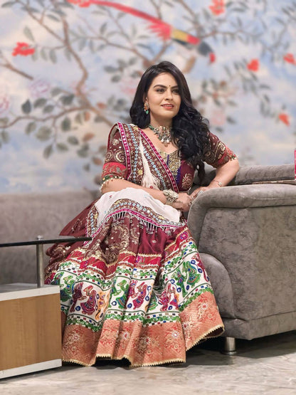 Royal Elegance in Handcrafted Heritage Lehenga Choli Set