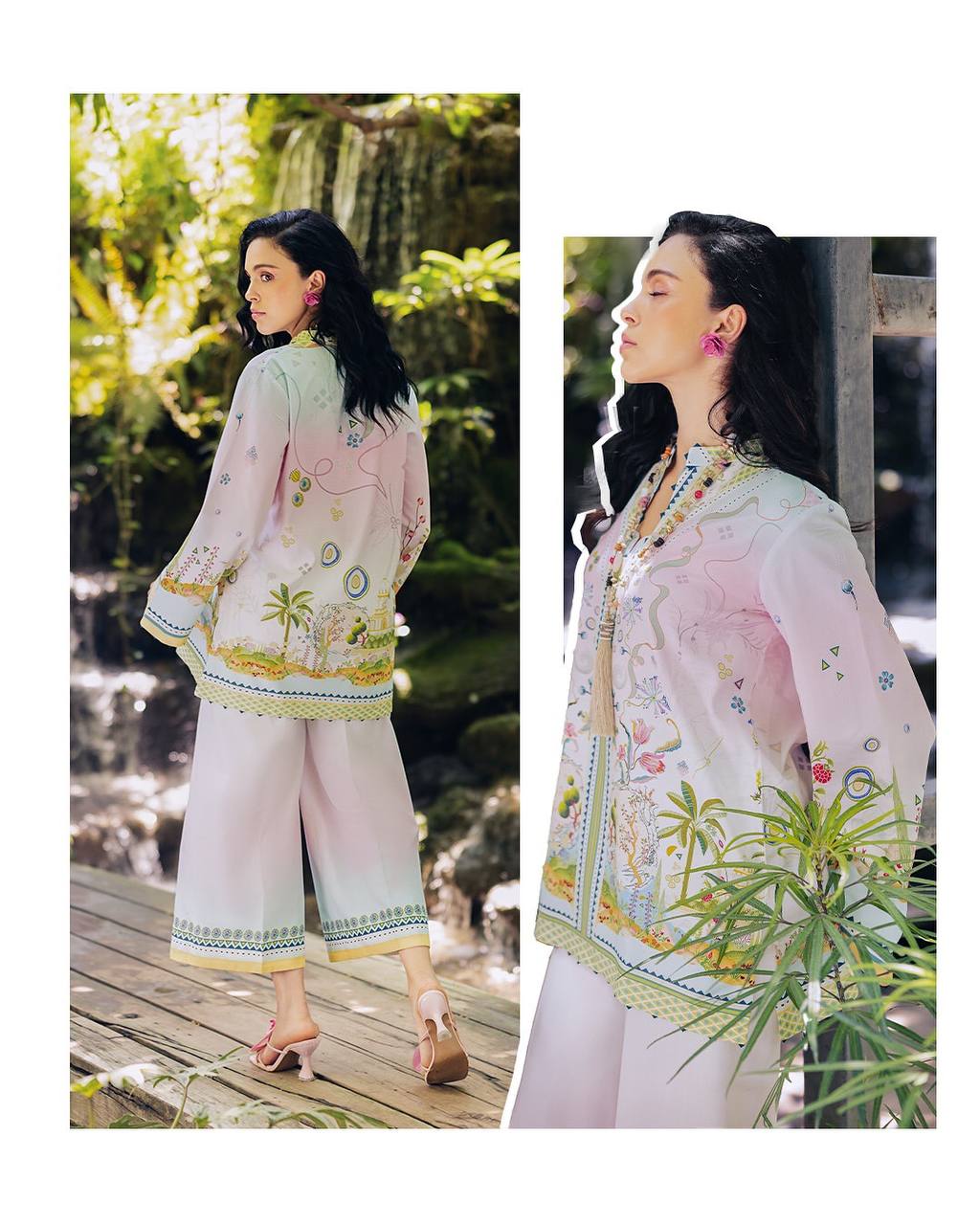 Petals & Grace Breezy Summer Look Digital Print Co-ords Set