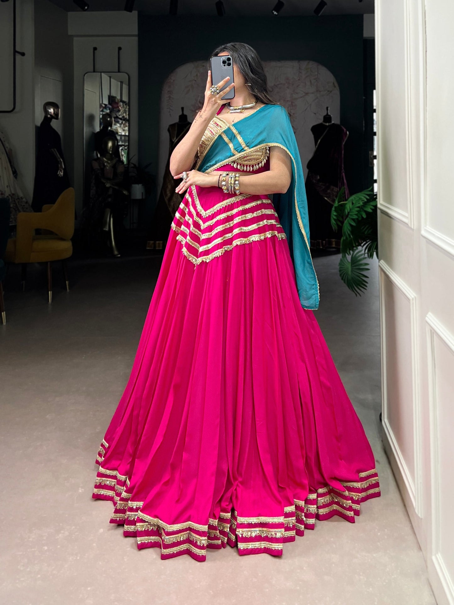 Vibrant Bridal Inspired The Flow Of This Stunning Navratri Lehenga Choli