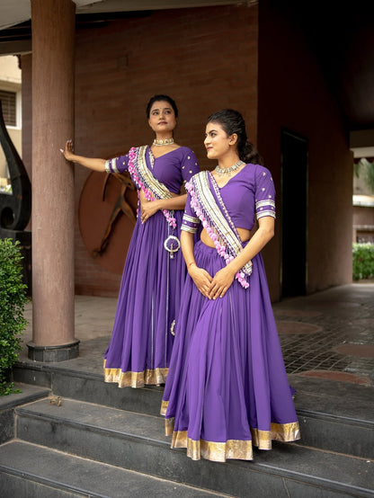 Graceful Purple Navratri Chaniya choli From Raas Collection