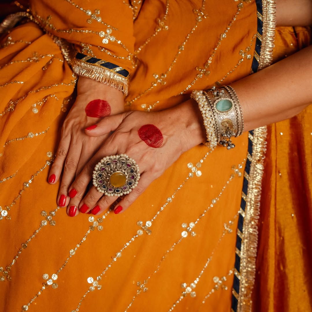 Pure Grace – Orange Lehenga Choli for Navratri