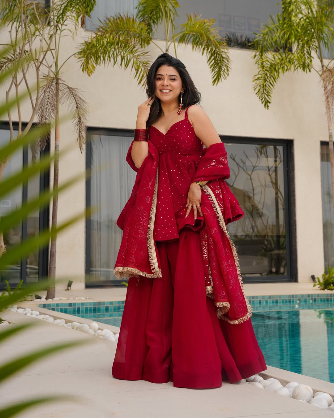 Crimson Blush Kurta Set