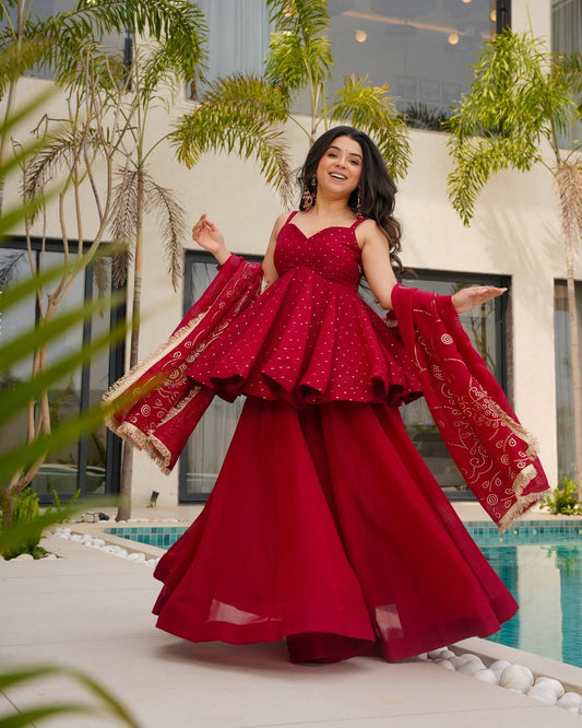 Crimson Blush Kurta Set