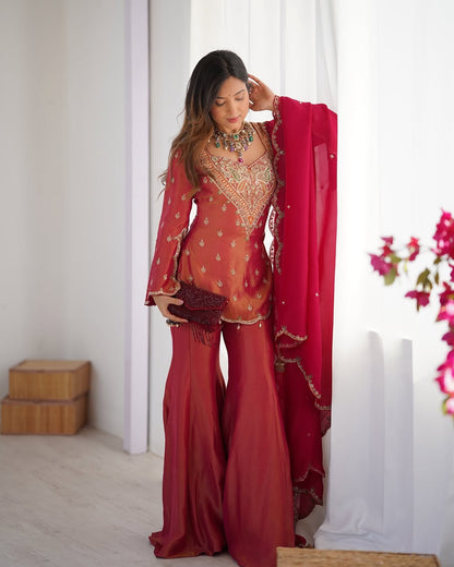 Royal  Ethnic Set with Heavy Embroidery