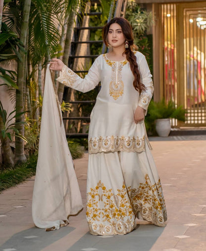 Naureena Enchanted Threads Festive Reverie Plazzo Suit Set