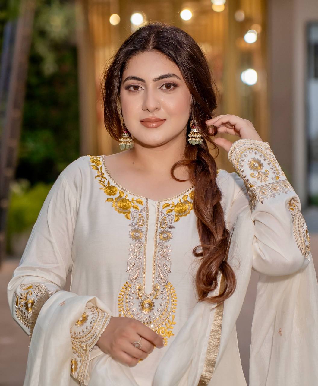 Naureena Enchanted Threads Festive Reverie Plazzo Suit Set