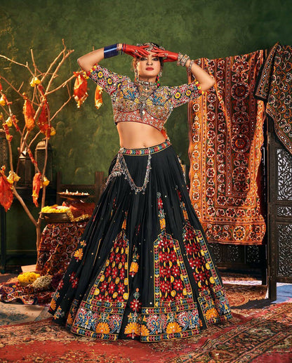 BLACK TRENDING NAVRATRI  SPECIAL CHANIYA CHOLI