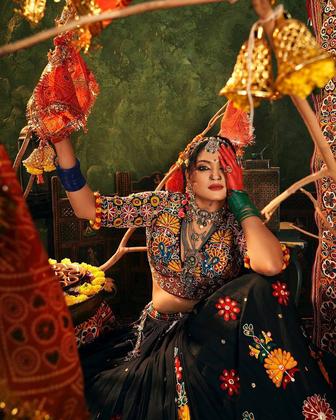 BLACK TRENDING NAVRATRI  SPECIAL CHANIYA CHOLI