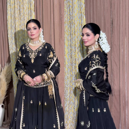 Rangrez Riwayat Woven in Heritage Sharara Set