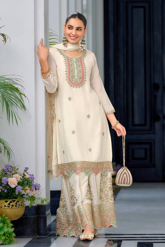 Neerja Designer Party Top Sharara & Dupatta Set