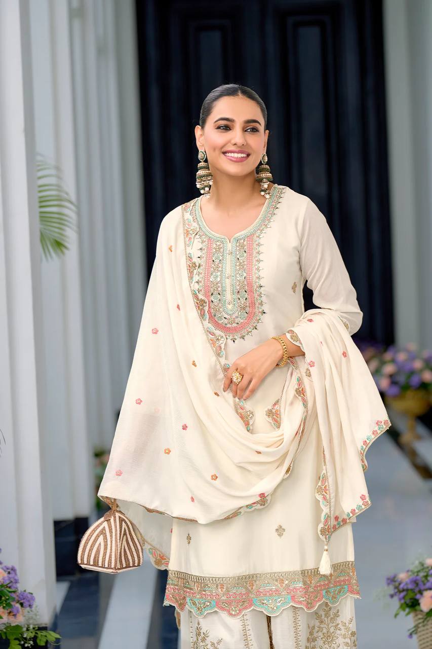 Neerja Designer Party Top Sharara & Dupatta Set