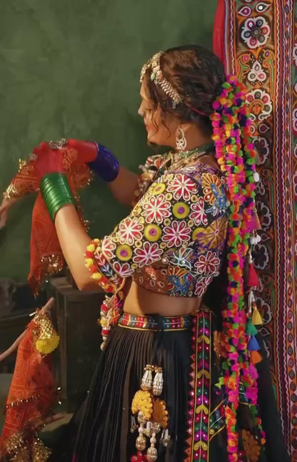 BLACK TRENDING NAVRATRI  SPECIAL CHANIYA CHOLI